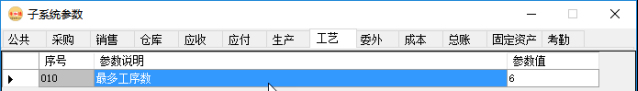 erp系統(tǒng)管理-工藝管理系統(tǒng)參數(shù)