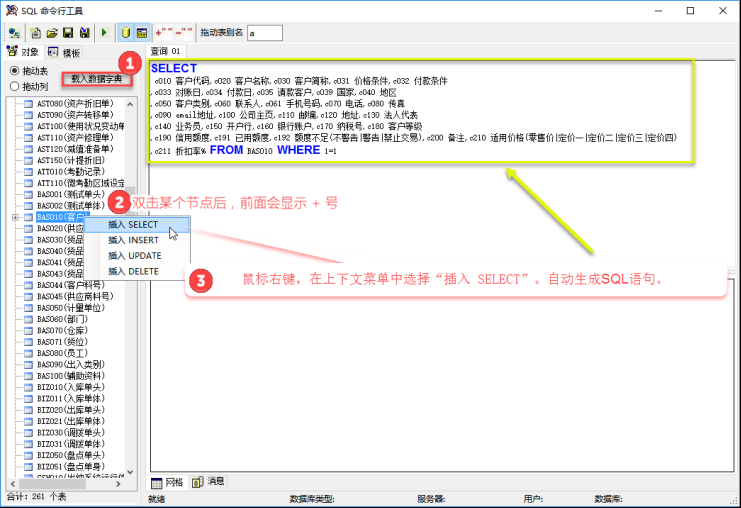 erp系統(tǒng)開發(fā)-SQL工具